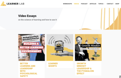 The Learner Lab website